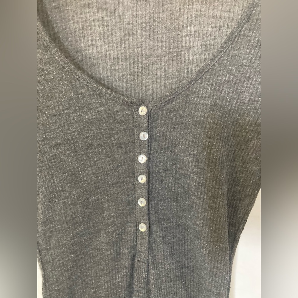 OUT from under Urban Outfitters ribbed knit bodycon popover tshirt - Picture 2 of 7